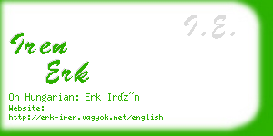 iren erk business card